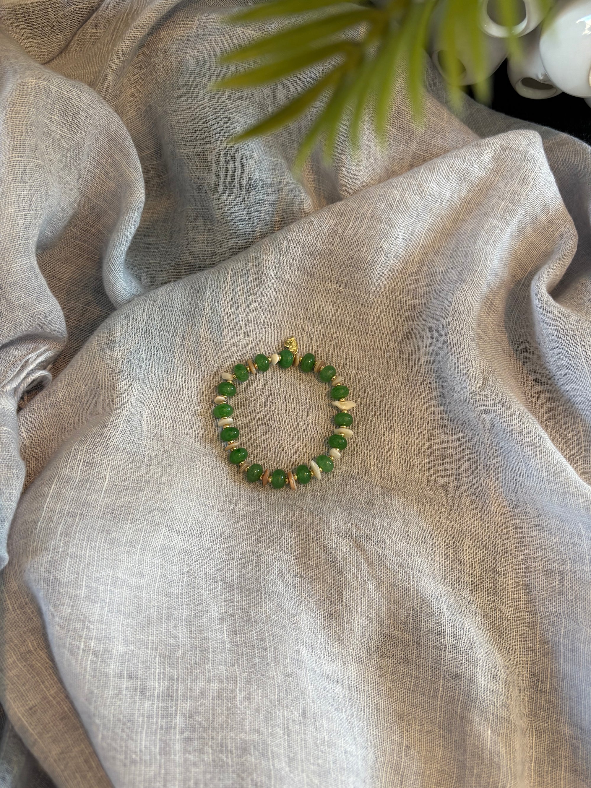 FloShine - green/gold - armband