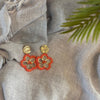 FloCharm - coral - oorbellen