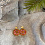 FloDazzle - gold/oranje - oorbellen